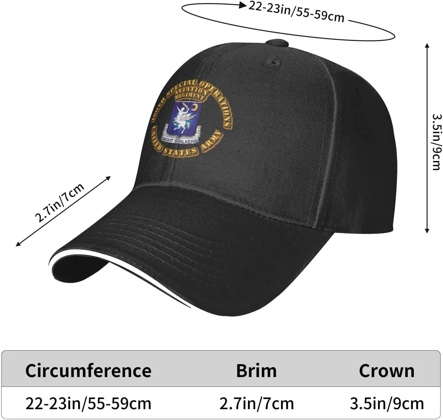 160th Special Operations Aviation Regiment Men and Women Adjustable Baseball Cap