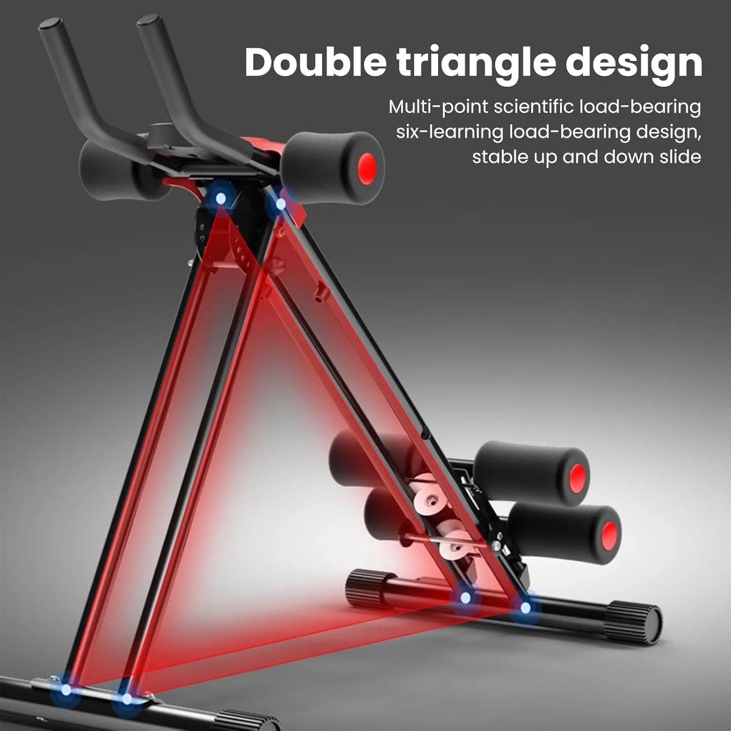 Ab Crunch Coaster,AB Workout Equipment,Multi-Functional Exercise Equipment for Home Gym,Height Adjustable Abs Workout,Full Body Fitness Machine Suitable for Beginner,from USA Fast Arrival