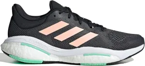 adidas Womens Solar Glide 5 Running Shoes, Grey Six/Light Flash Orange/Pulse Mint, 10.5
