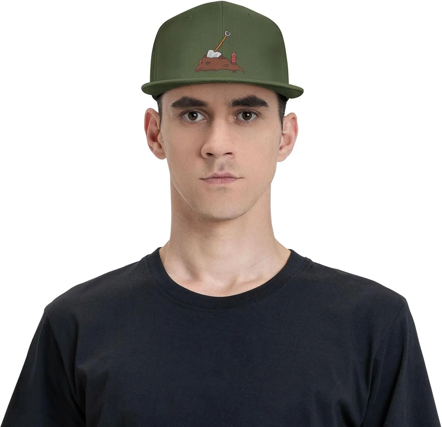 Adjustable Earthworms and Shovels Snapback Hat for Men Women Baseball Cap Dad Hats