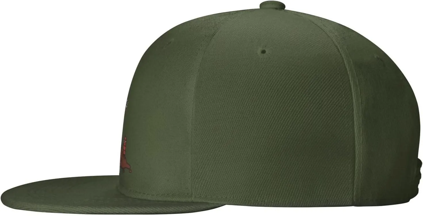 Adjustable Earthworms and Shovels Snapback Hat for Men Women Baseball Cap Dad Hats