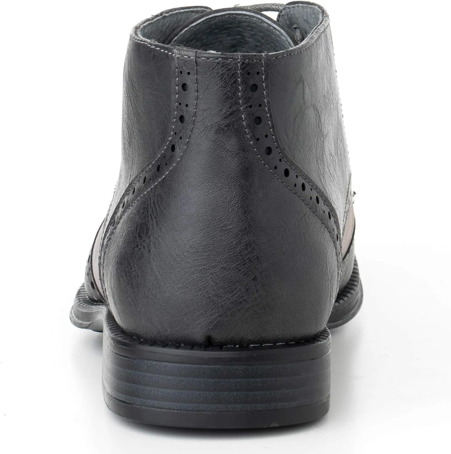 Alpine Swiss Geneva Mens Ankle Boots Lace Up TwoTone Brogue Wing Tip Dress Shoes
