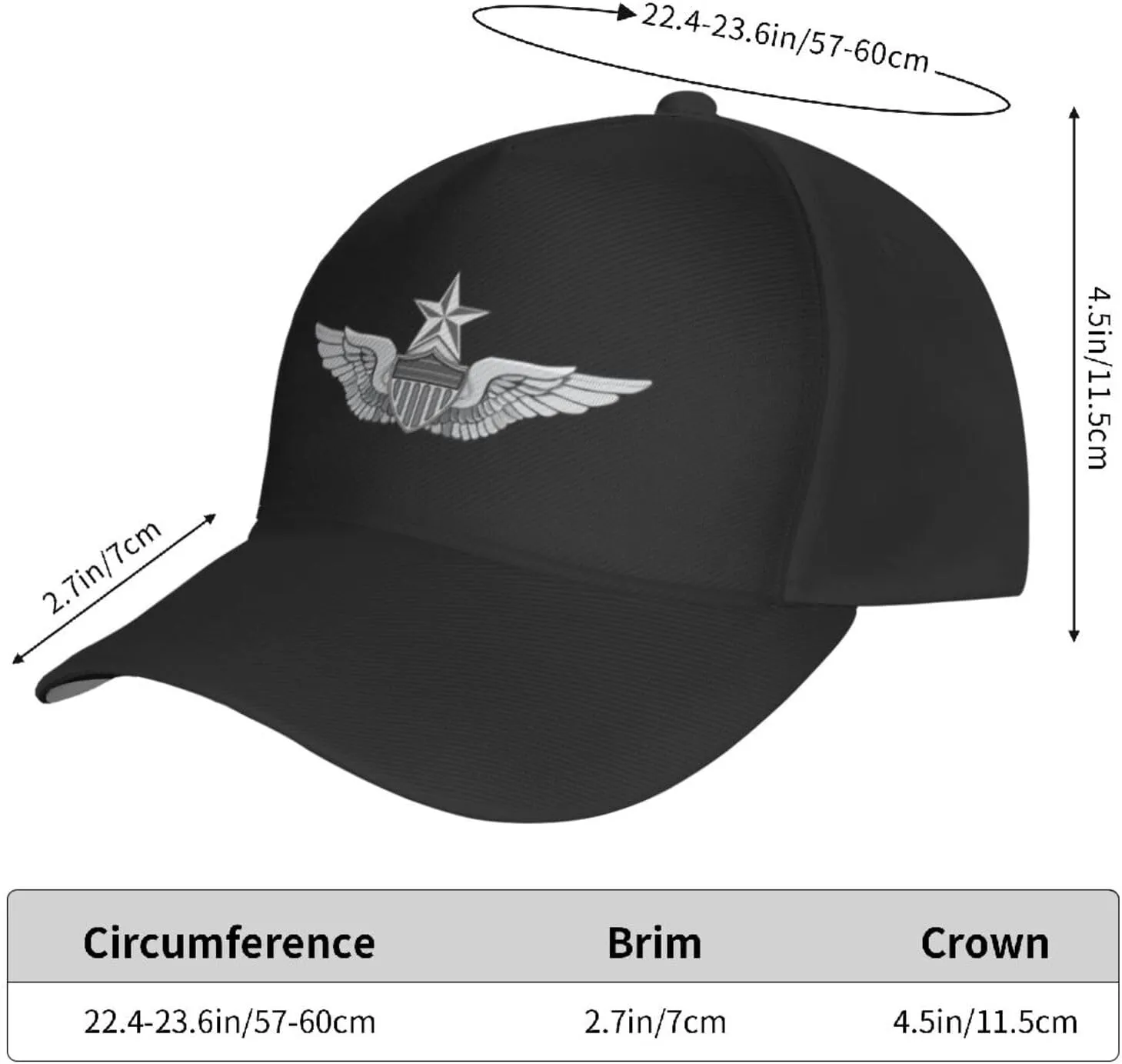 Army Senior Aviator Wing Baseball Cap Sun Hat