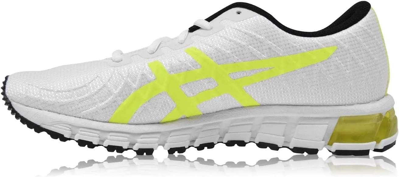 ASICS Men's Gel-Quantum 180 4 Running Shoe, Blanc Jaune Flash