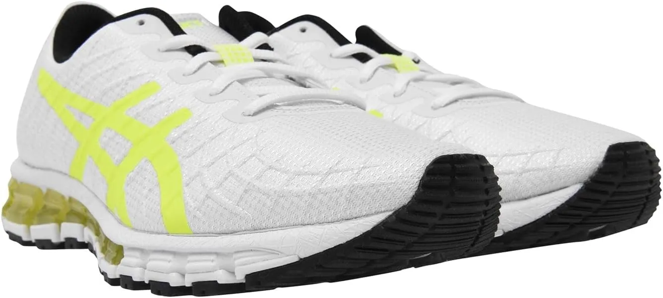 ASICS Men's Gel-Quantum 180 4 Running Shoe, Blanc Jaune Flash