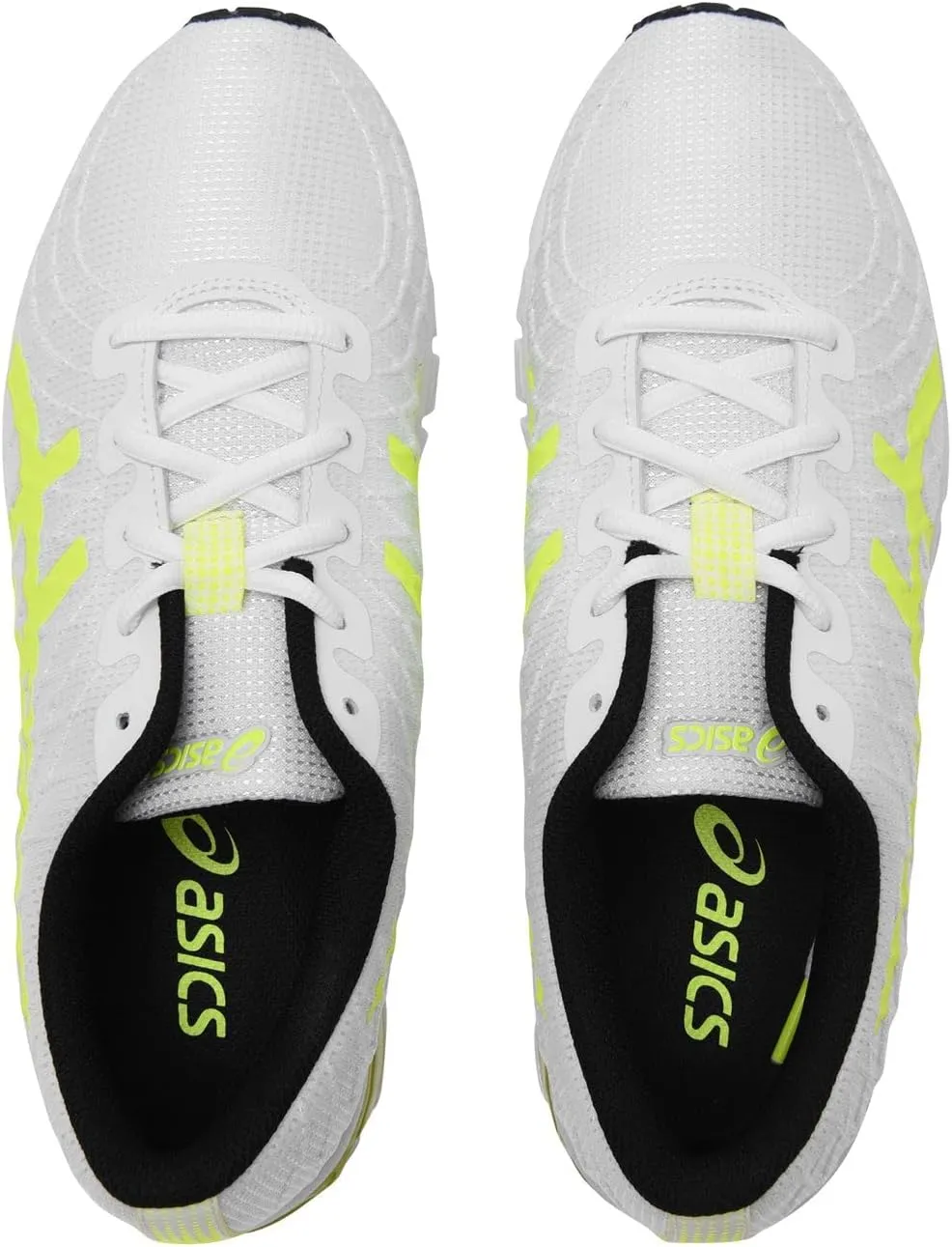 ASICS Men's Gel-Quantum 180 4 Running Shoe, Blanc Jaune Flash