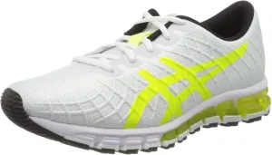 ASICS Men's Gel-Quantum 180 4 Running Shoe, Blanc Jaune Flash