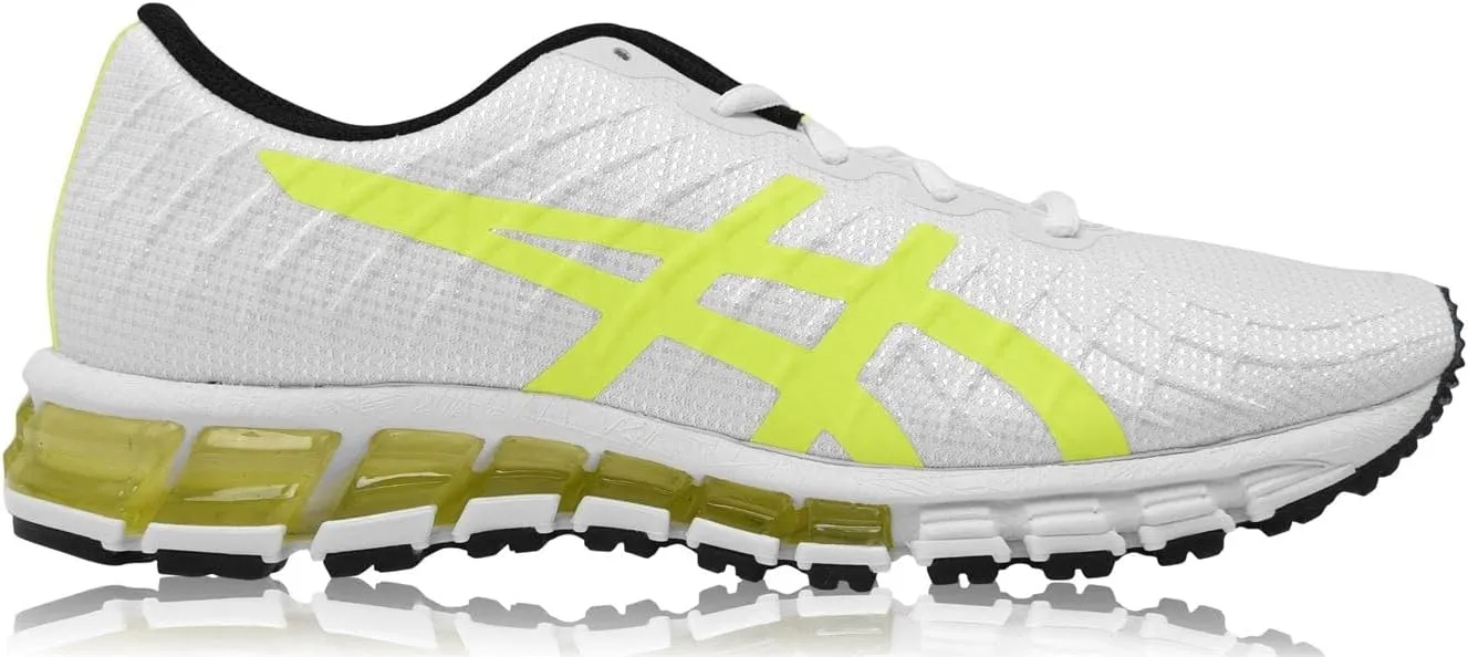 ASICS Men's Gel-Quantum 180 4 Running Shoe, Blanc Jaune Flash