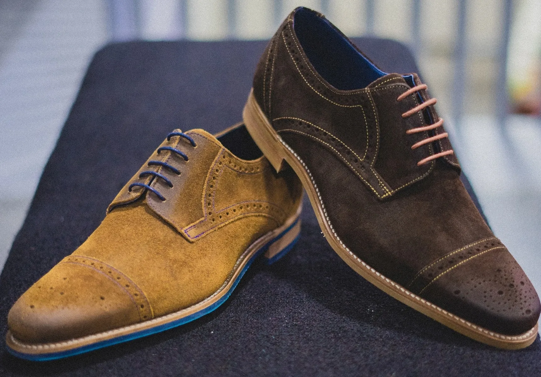 Barker Nixon - Tan Burnished Suede