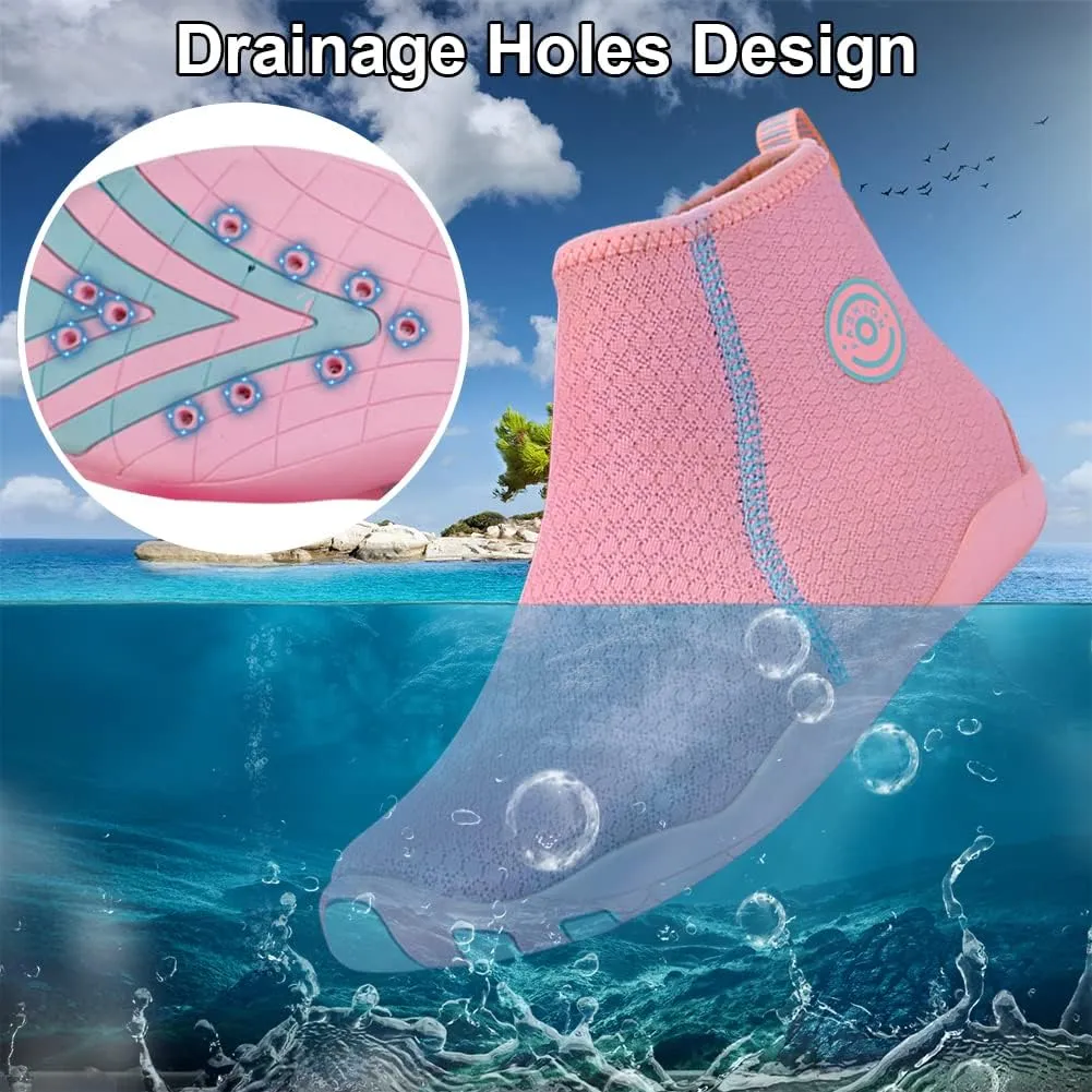 Beach Wet Water Shoes Mens Womens Wetsuit Boots Quick Dry Water Pool Trainer Sport Shoes for Swim Surf Beach Boating Snorkeling Diving Running Yoga