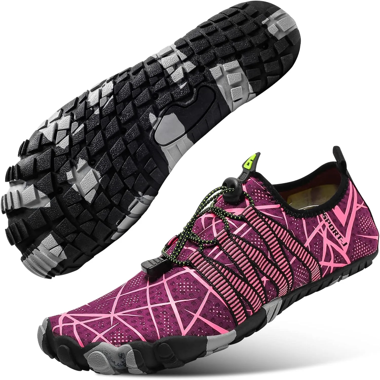 Beach Wet Water Shoes Mens Womens Wetsuit Boots Quick Dry Water Pool Trainer Sport Shoes for Swim Surf Beach Boating Snorkeling Diving Running Yoga