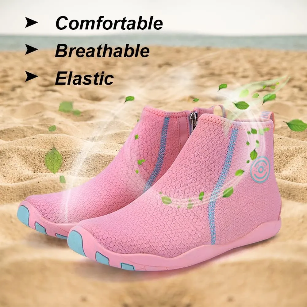 Beach Wet Water Shoes Mens Womens Wetsuit Boots Quick Dry Water Pool Trainer Sport Shoes for Swim Surf Beach Boating Snorkeling Diving Running Yoga