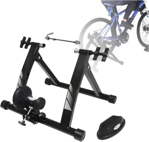 Bike Trainer, SKULL PIVOT Home Trainer Bicycle, Magnetic Brake Bicycle Stationary Stand, Noise Reduction Wheel, Dual-Lock System, Quick Release Home Gym Bike Roller