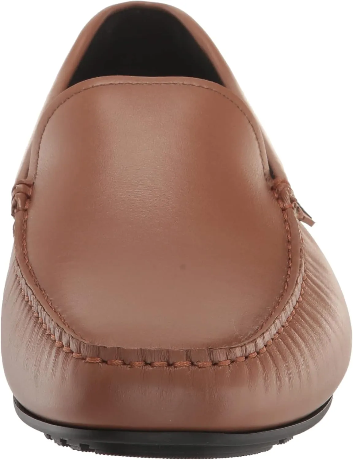 BOSS Men's Smooth Leather Moccasins with Rubber Outer Sole Loafer