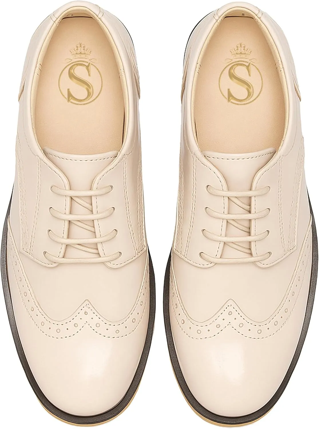 Boys’ Patent Derby Dress Shoes, Wingtip Brogue Lace-Up Wedding Prom Formal Footwear
