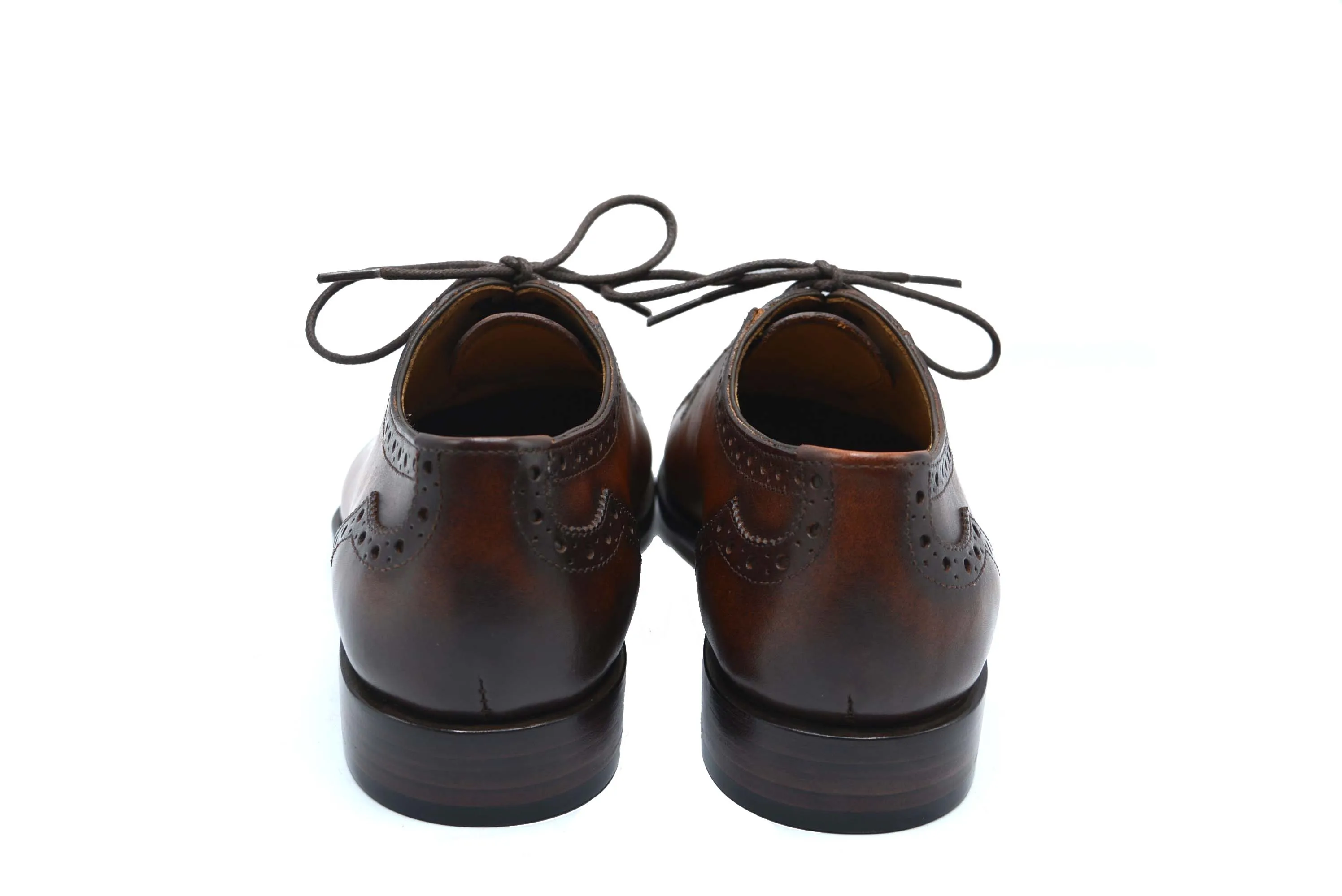 Brogue Brown Oxford Cap Toe