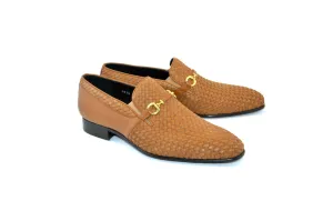 C0224-5776 Hand Made Woven Loafer -Tan