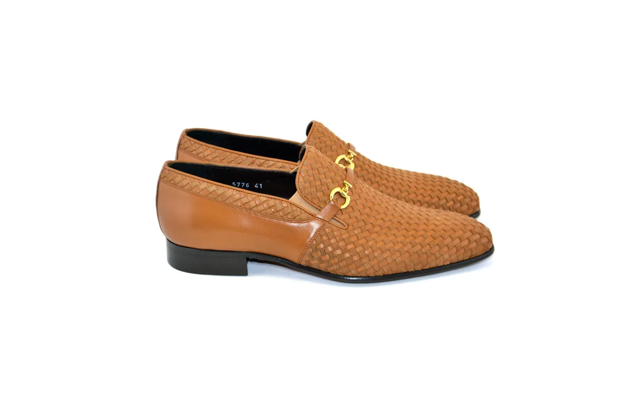C0224-5776 Hand Made Woven Loafer -Tan
