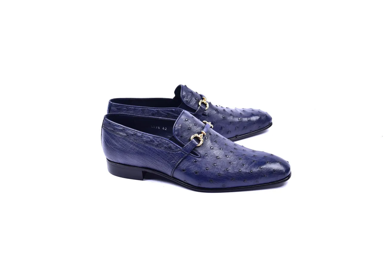 C0226- 5776 Genuine Ostrich-Navy