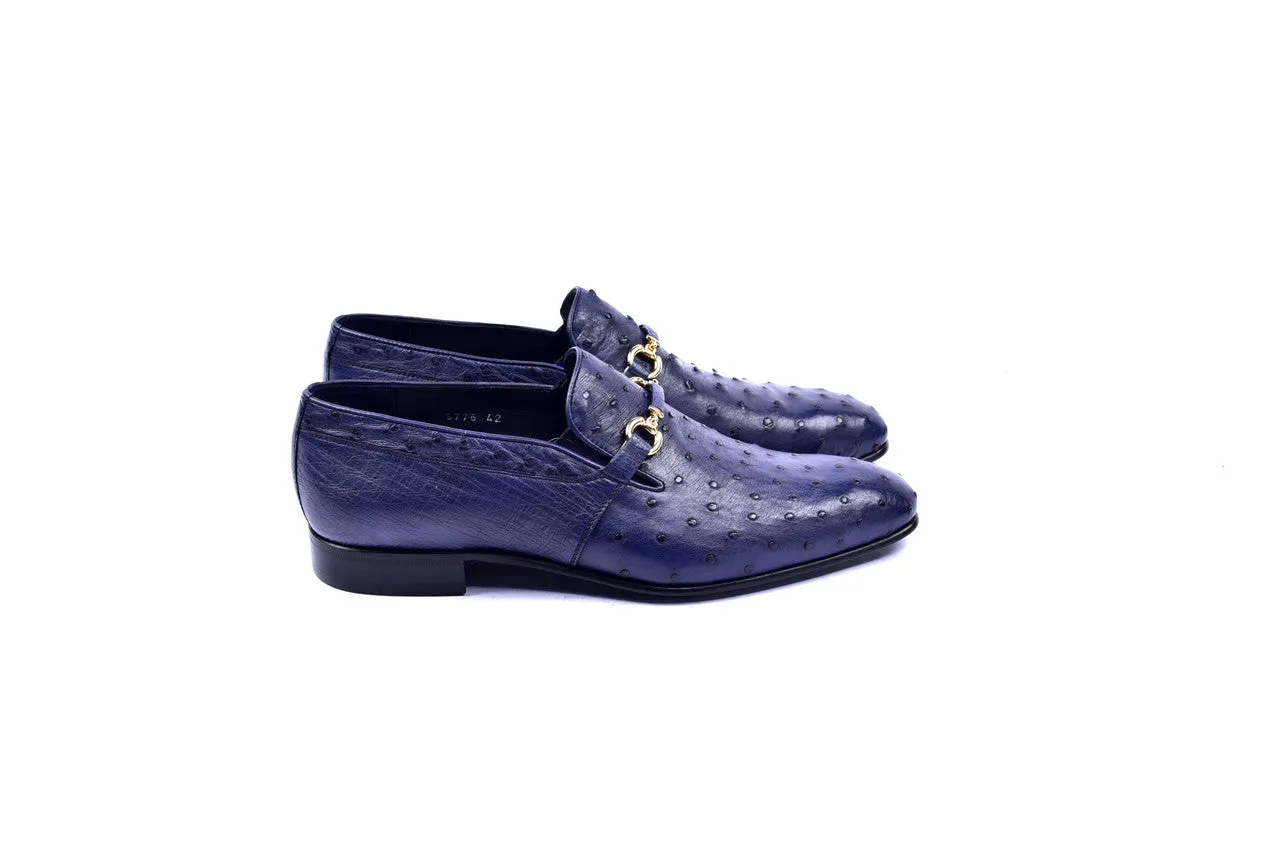 C0226- 5776 Genuine Ostrich-Navy