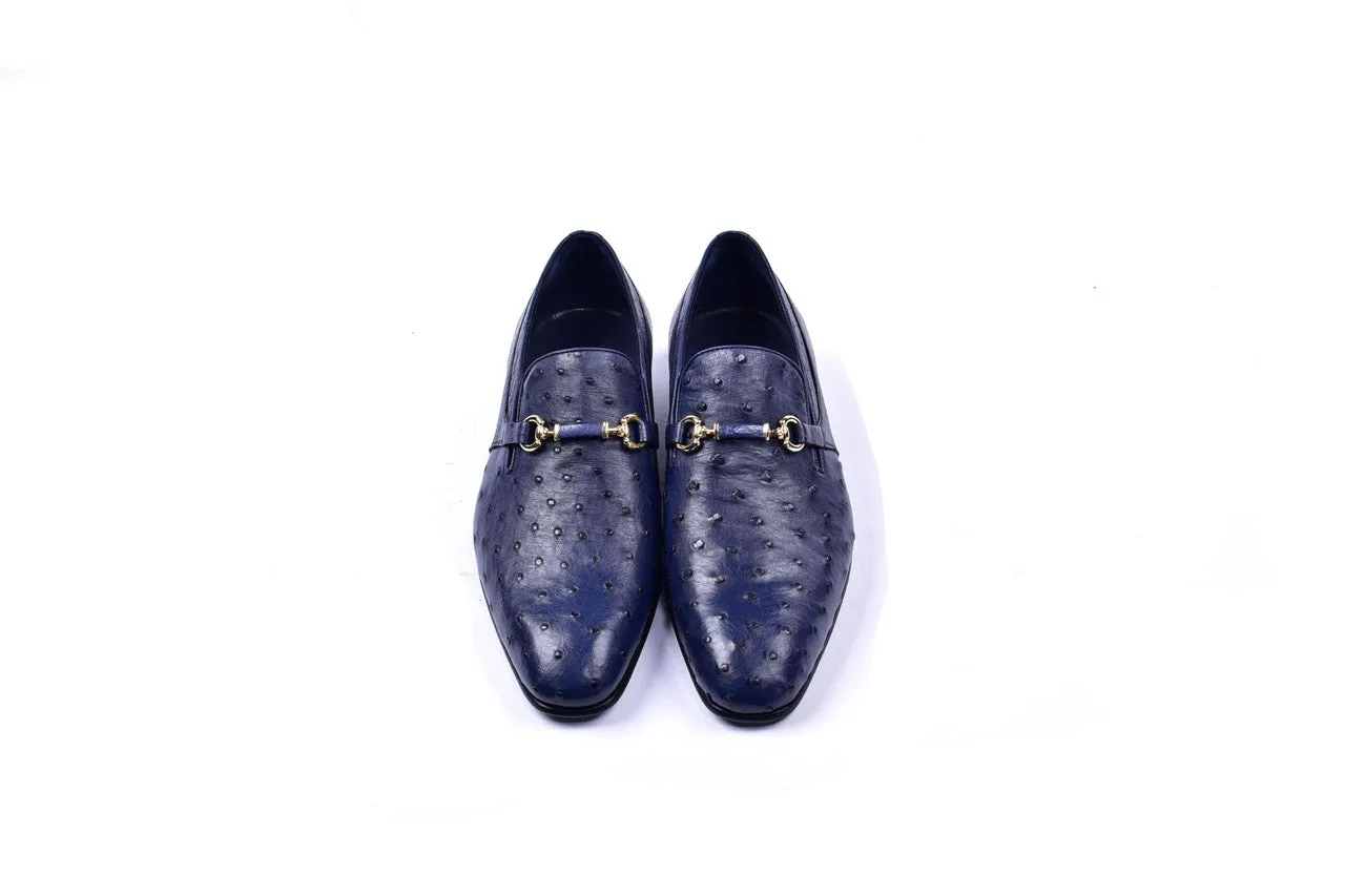 C0226- 5776 Genuine Ostrich-Navy
