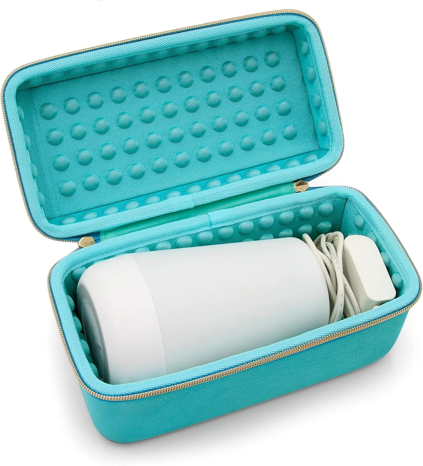 CASEMATIX Travel Case Compatible with Hatch Rest Sound Machine Night Light or Hatch Rest  Portable Dream Machine - Includes Turquoise Coverlet Carry Case Only
