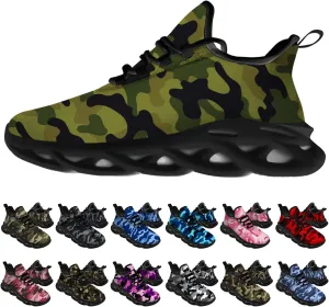Ciadoon American Flag Shoes for Men Women Running Lightweight Sport Walking Tennis Sneakers 4th of July Shoes Gifts for Him Her