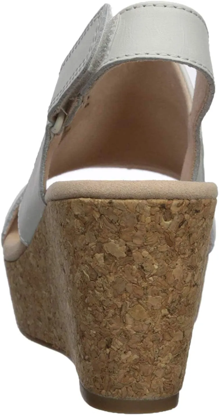 Clarks Women's Annadel Ivory Wedge Sandal