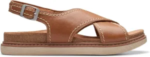 Clarks Women's Arwell Sling Sandals, Tan Leather, 35.5 EU