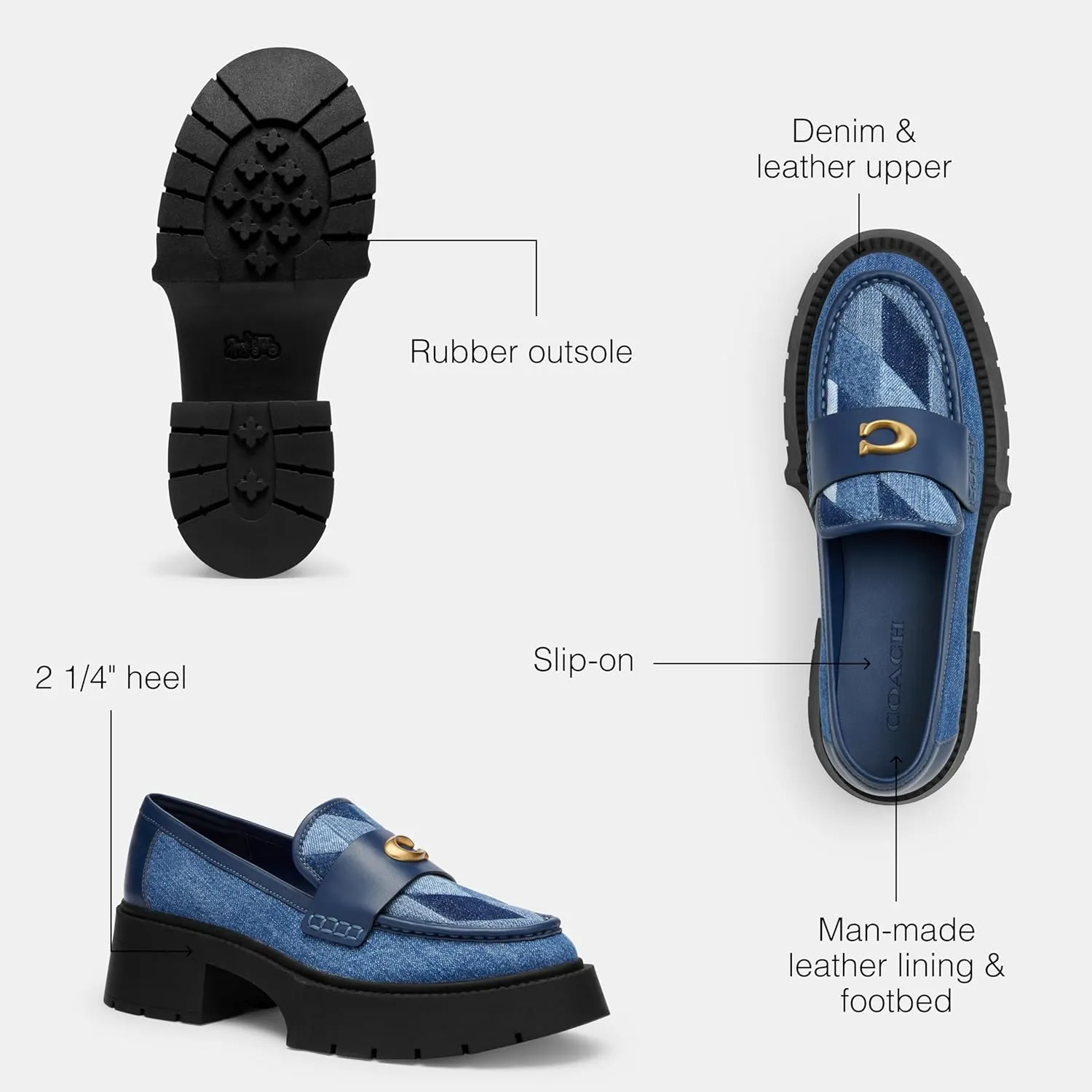 Coach Women's Leah Platform Loafer