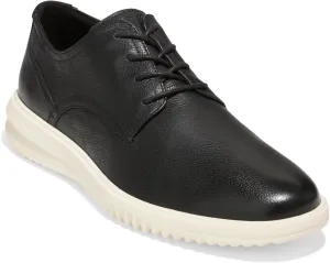 Cole Haan Men's Grand  Plain Toe Oxford, Black Leather/Ivory, 10 Wide