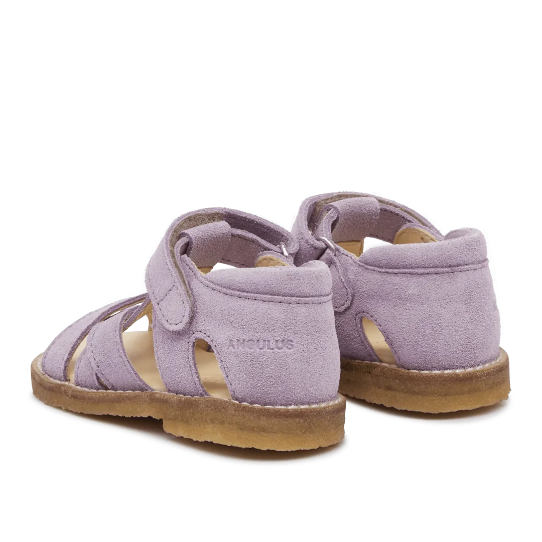 Cross sandal with open toe and velcro closure