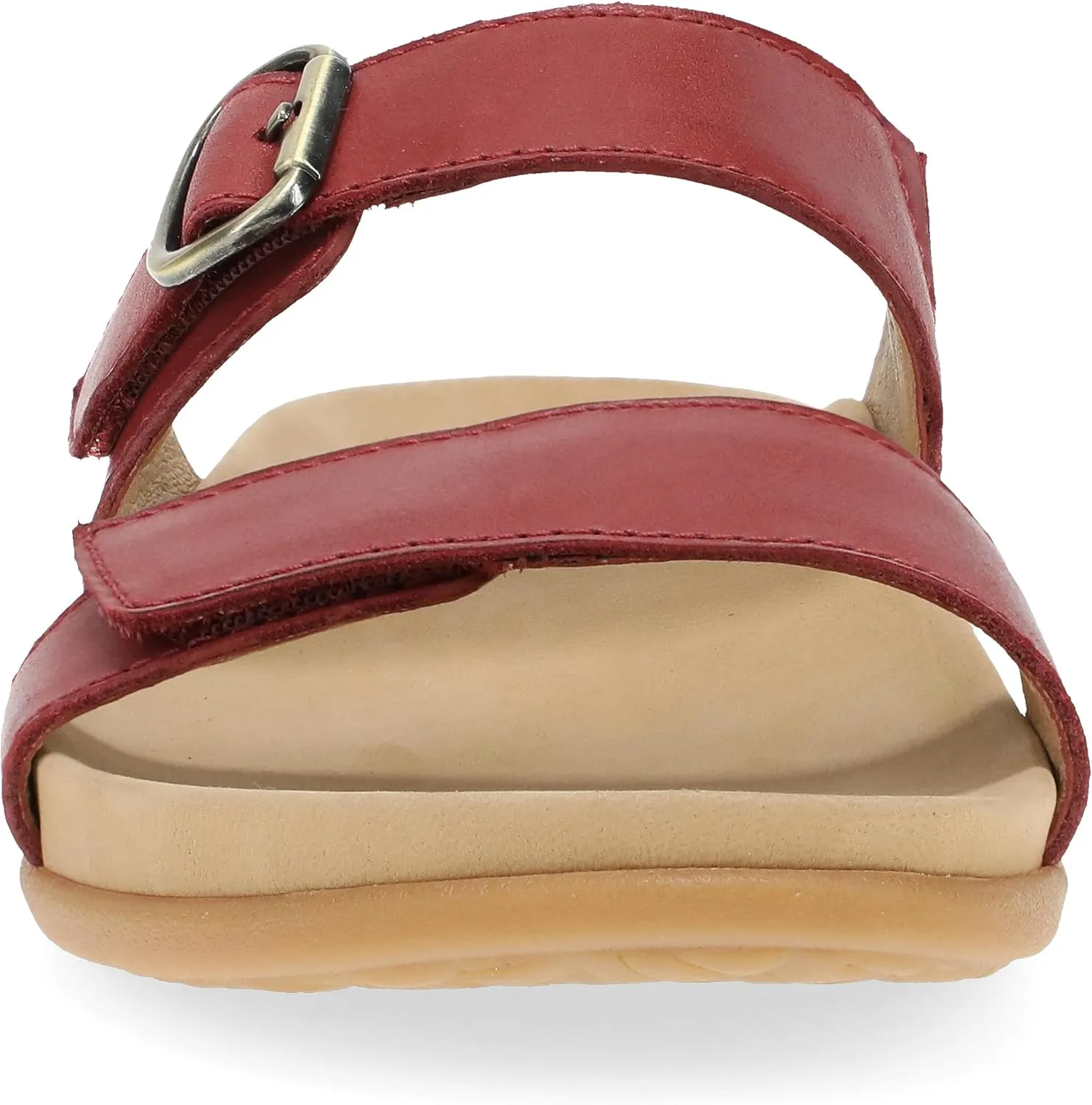 Dansko Justine Adjustable Sandal for Women - Leather Linings and Uppers for All-Day Comfort - Dual-Density EVA Footbed and Lightweight Rubber Outsole for Long-Lasting Wear