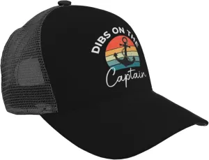Dib's on The Captain- Curved Brim Mesh Baseball Cap -Adjustable Snapback Cap
