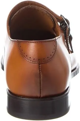 Double Monk Cap Toe Leather Loafer