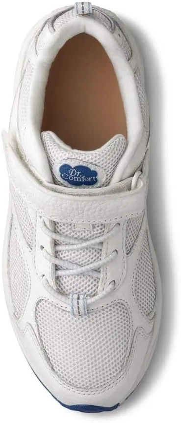 Dr. Comfort Victory White Therapeutic Shoes for Women with Gel Inserts-Stylish Closure-Womens Sneakers Athletic Shoes