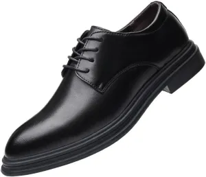 Dress Oxford for Men's Lace Up Tuxedo Cap Toe Design Vegan Leather Anti-Slip Non Slip Party