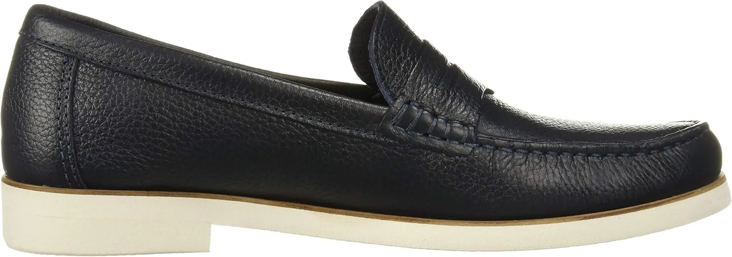 Driver Club USA Men's Leather Made in Brazil Rubber Sole Penny Loafer