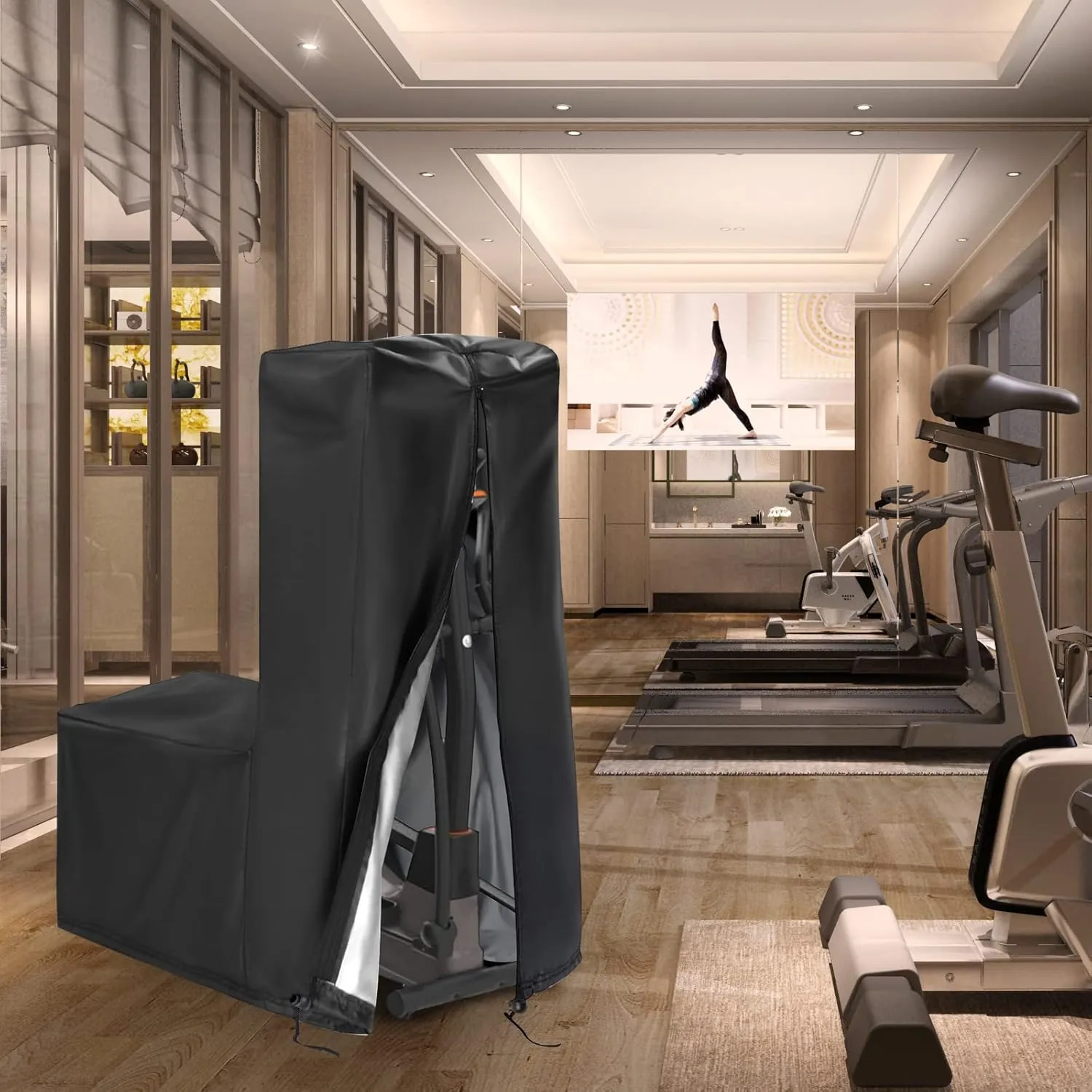 Elliptical Exercise Machine Cover - Dust-Proof & Waterproof Trainer Protective Cover for Home Use