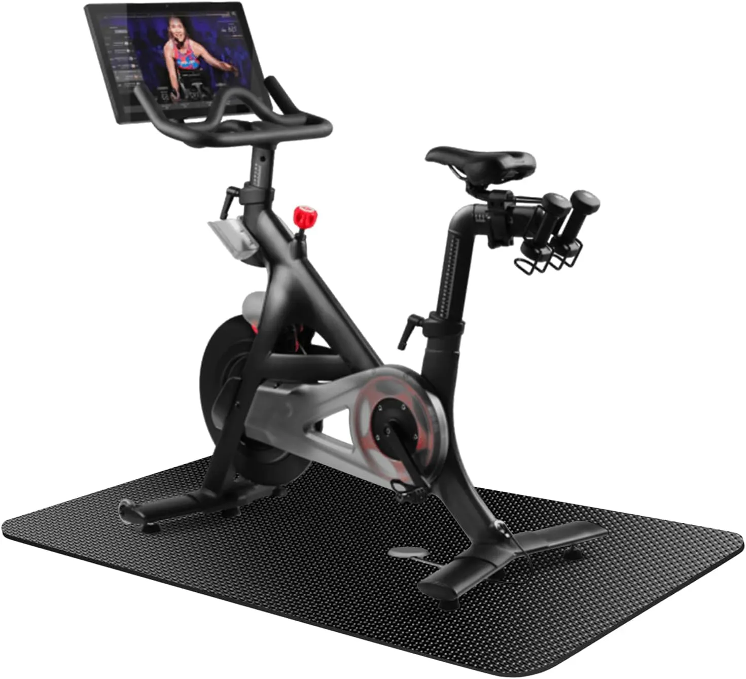 Exercise Equipment Mat,Treadmill Mat,Bike Mat Compatible with Peloton Bike Elliptical Treadmill Mat,Under Exercise Bike Trainer Mat Pad for Stationary Indoor Spin Bike (60"x23.6")
