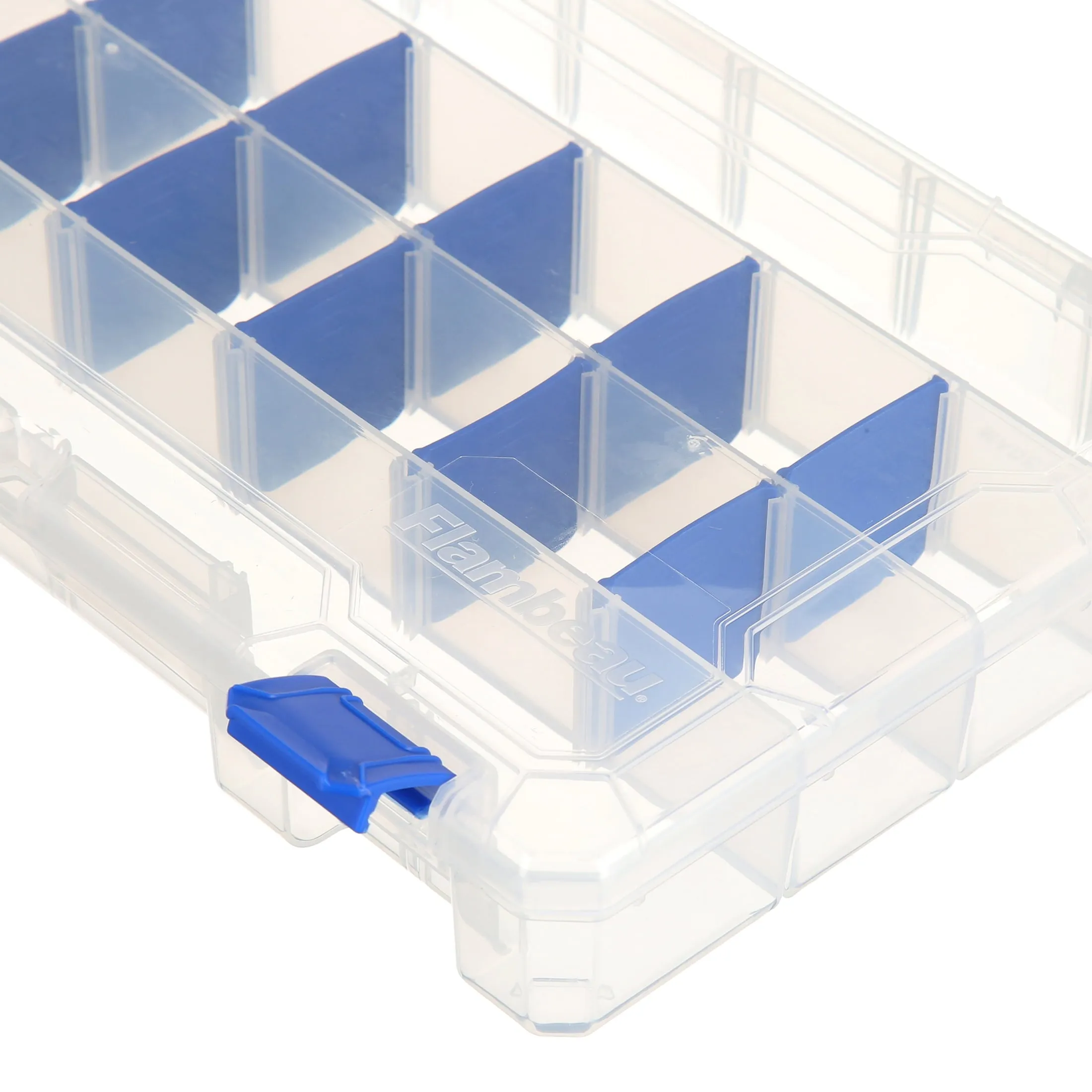 Flambeau Outdoors, 4007 Tuff Trainer,  24 Compartments, 6 Pack, Clear, 11 inches, Fishing Tackle Box