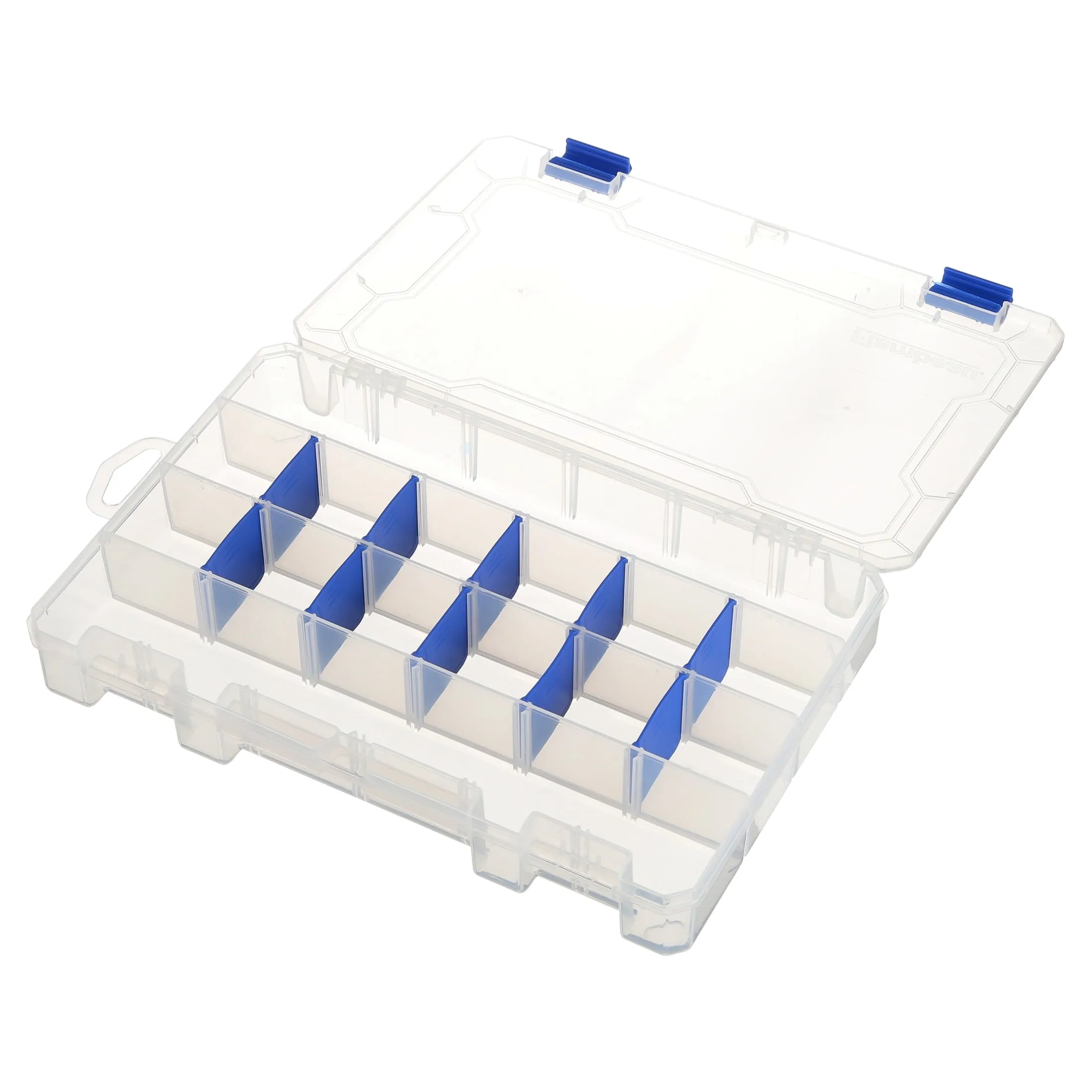 Flambeau Outdoors, 4007 Tuff Trainer,  24 Compartments, 6 Pack, Clear, 11 inches, Fishing Tackle Box