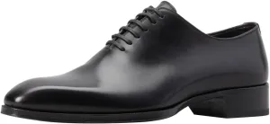 FSJ Men's Modern Square Toe Dress Shoes Classic Lace-up Oxford Handmade Leather Lined Perforated Formal Shoes Size 4-16 US