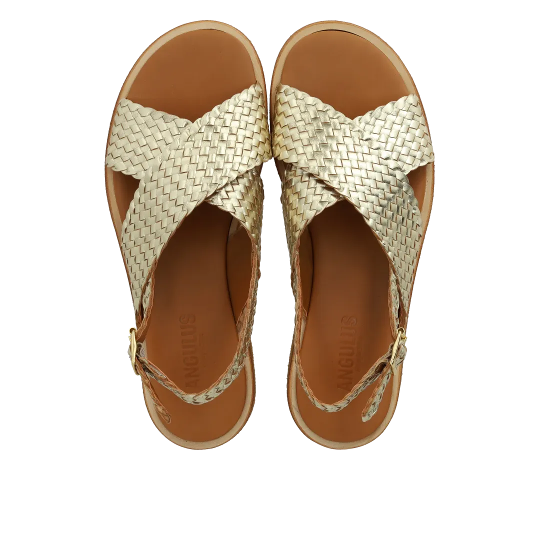Hand-braided classic cross sandal