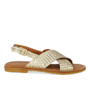 Hand-braided classic cross sandal