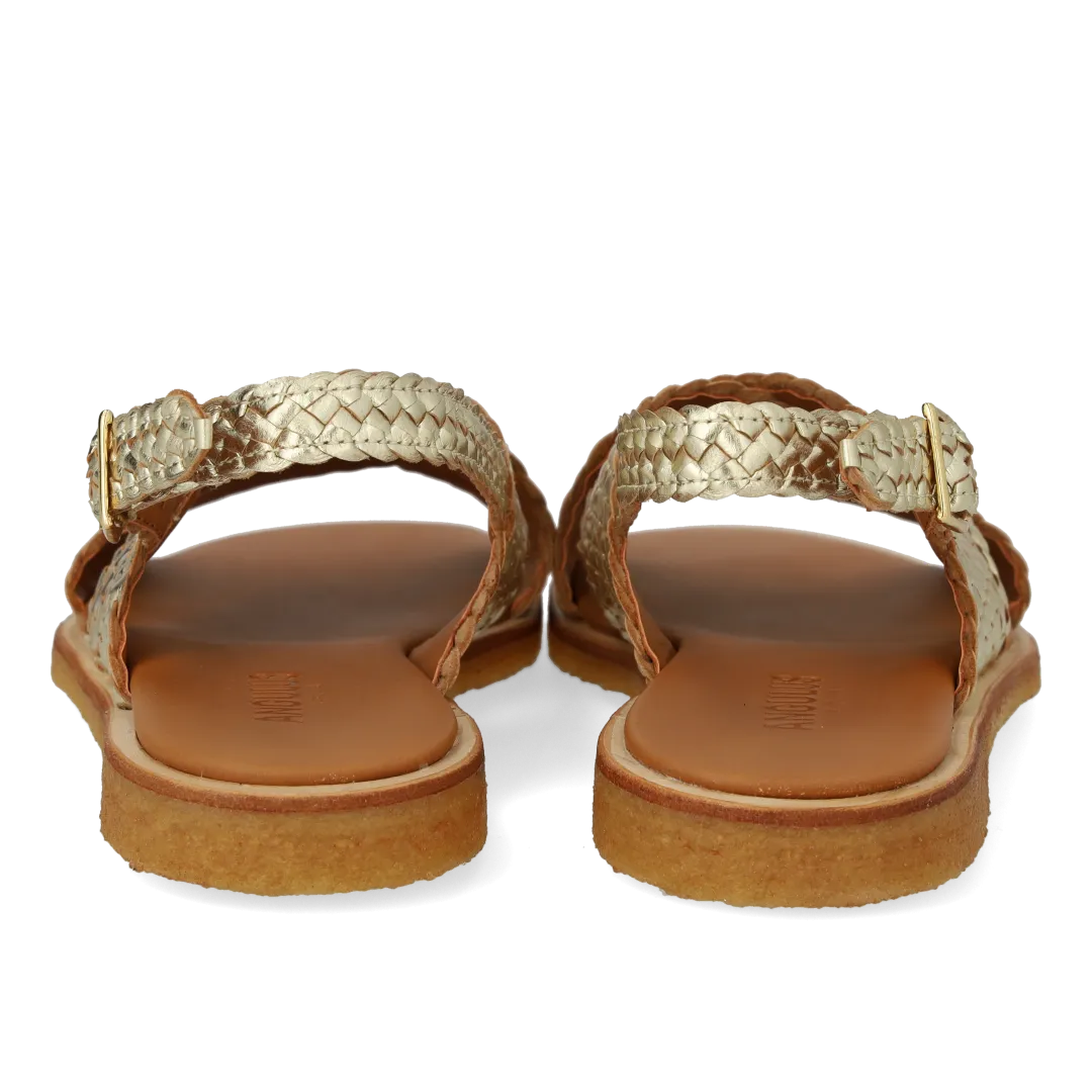 Hand-braided classic cross sandal