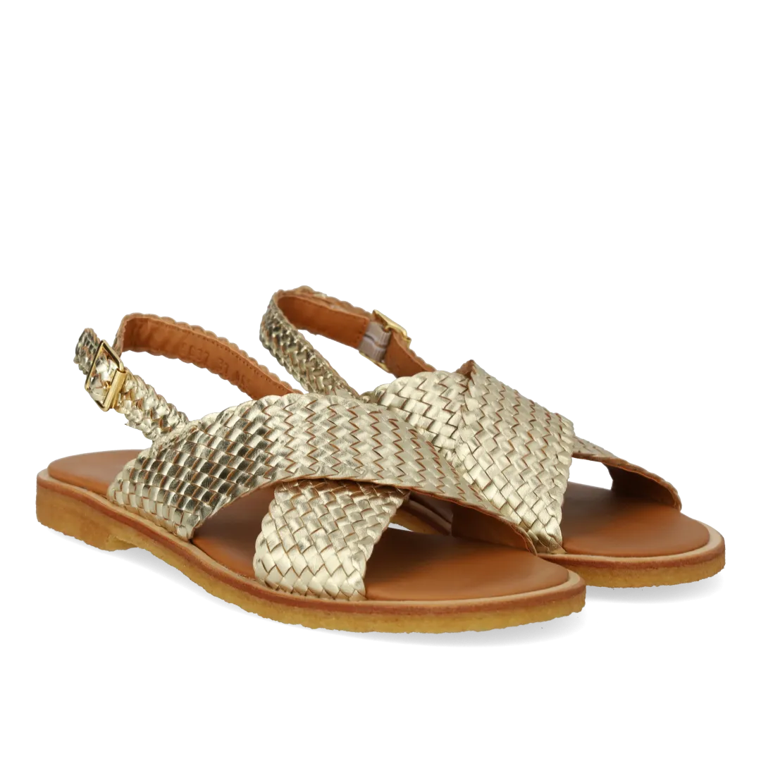 Hand-braided classic cross sandal