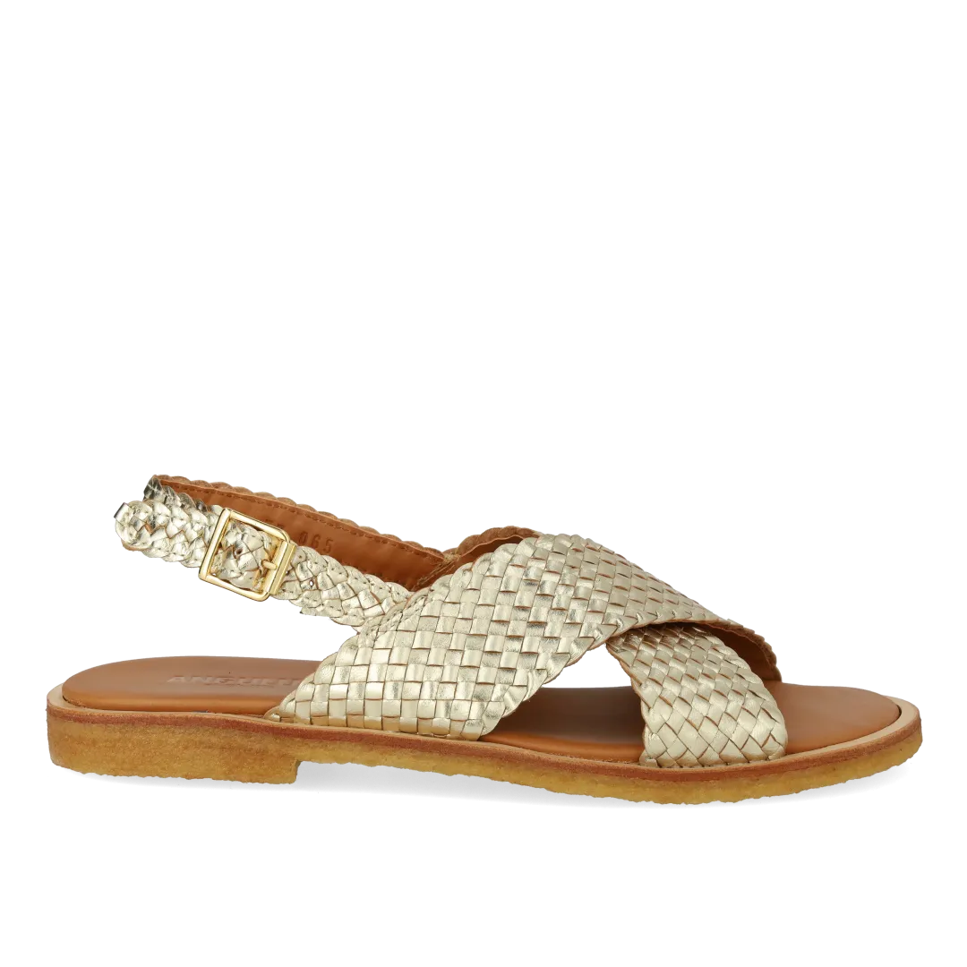 Hand-braided classic cross sandal