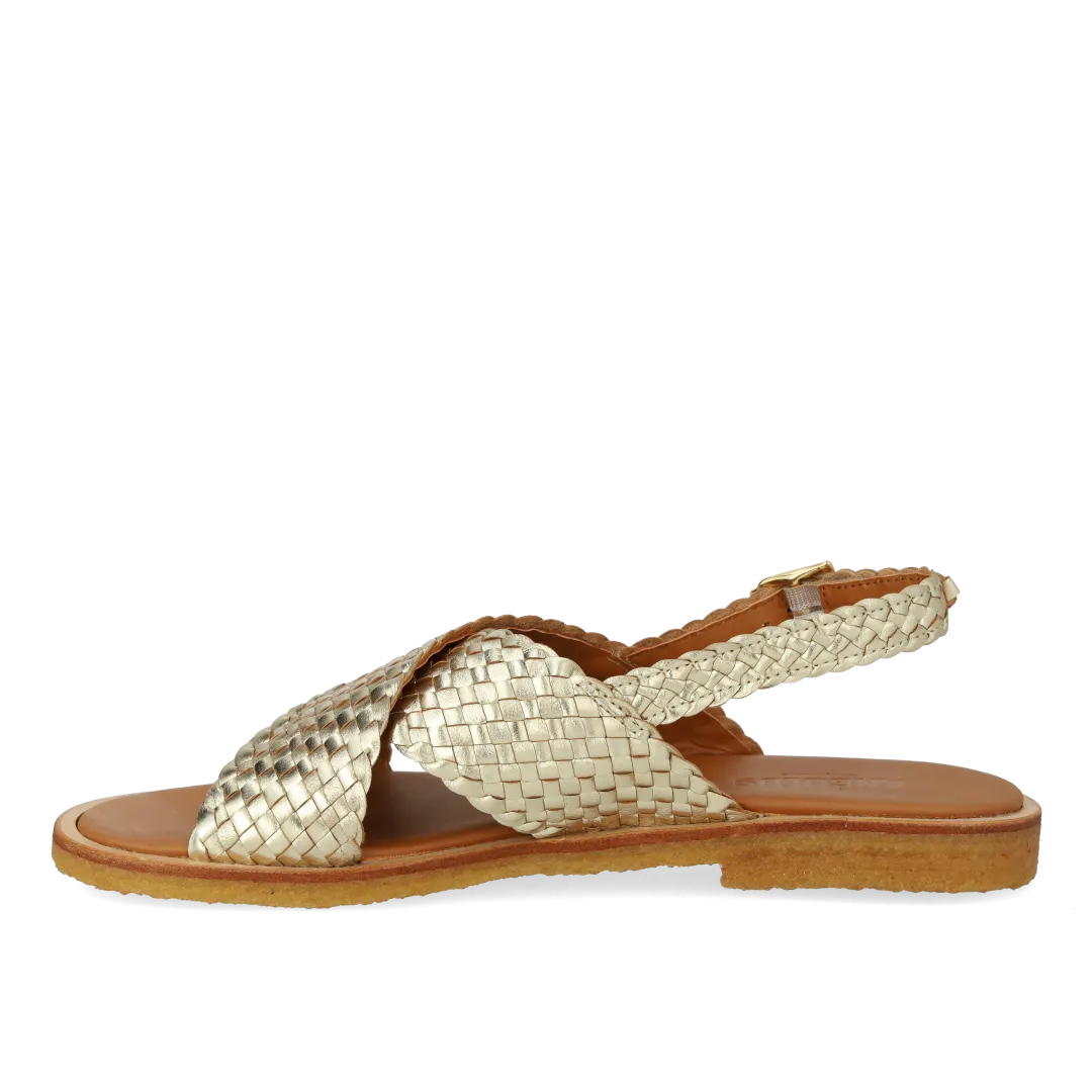 Hand-braided classic cross sandal