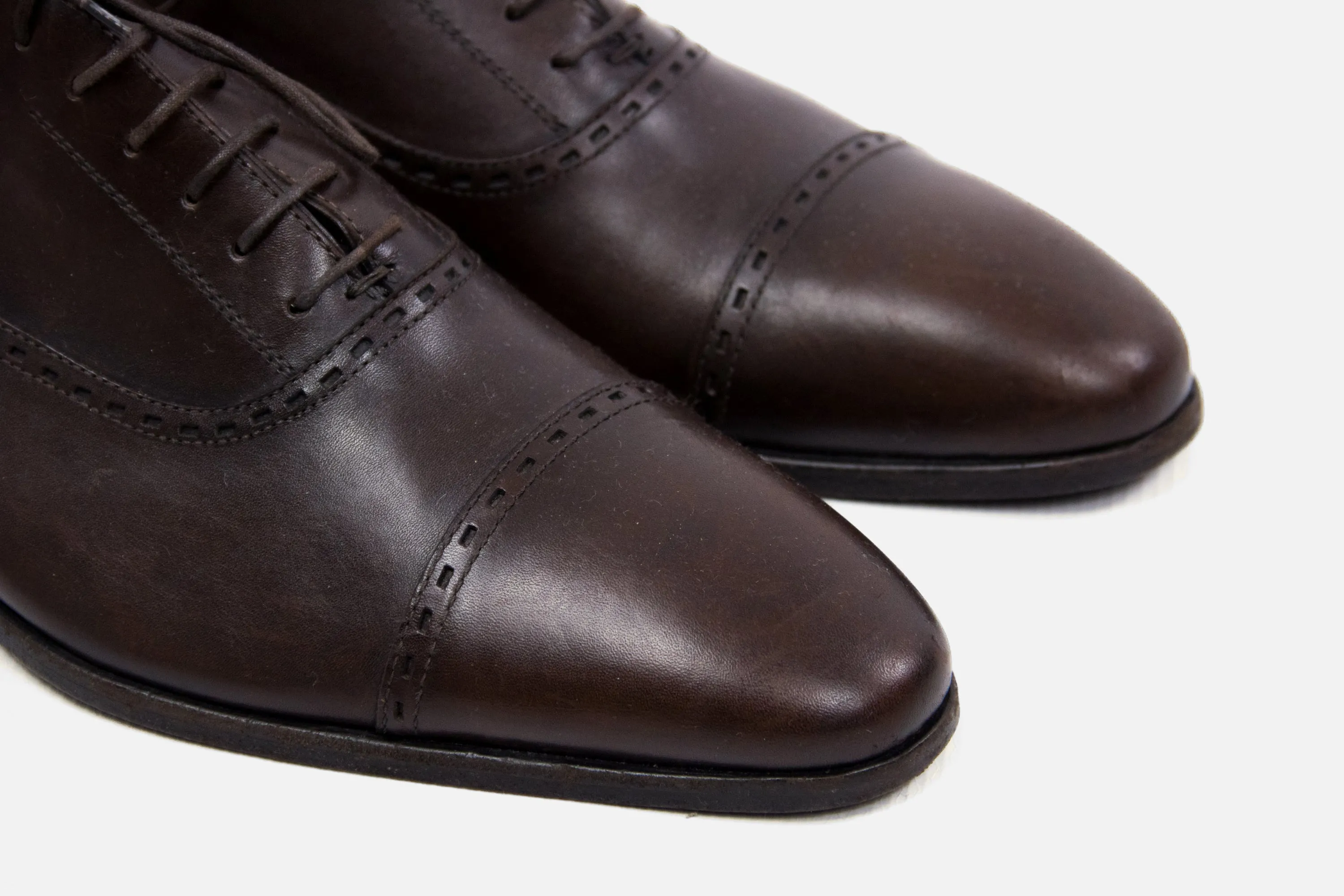 HENDERSON Cap Toe Oxford Shoes SIZE 45, UK 11, US 12